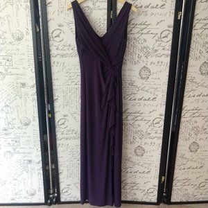 Ralph Lauren Purple Floor Length Formal Dress size 6